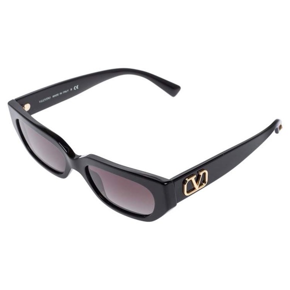 Valentino Black Acetate VA4080 VLogo Gradient Rectangular Sunglasses - Picture 14 of 14